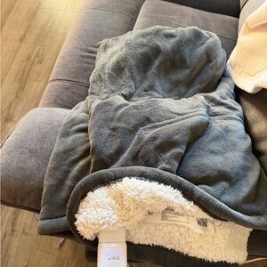Cozy Gray Heated Blanket